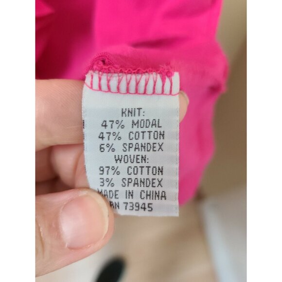 Nexx New York Womens Top Size Large Pink Sleeveless Ruffle Neck Blouse Casual - Picture 8 of 9